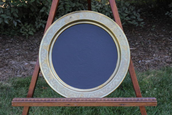 F70: Gold Chalkboard Platter