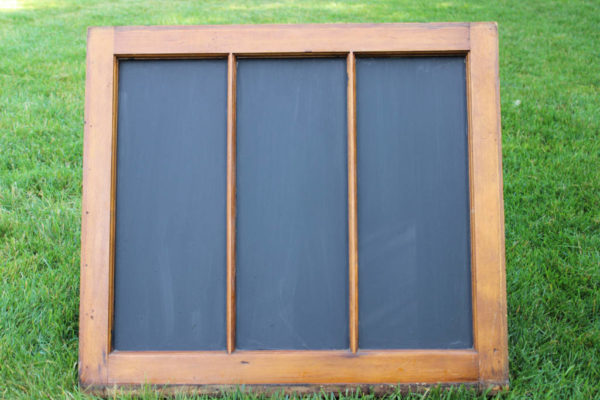 3 Section Chalkboard Window
