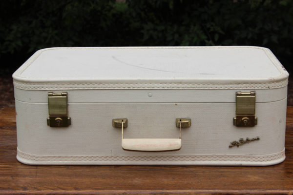 Cream Suitcase- L