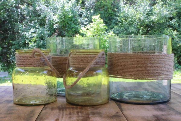 Twine Wrapped Vases -Large