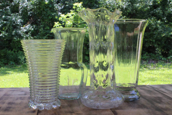Clear Glass Vases -L