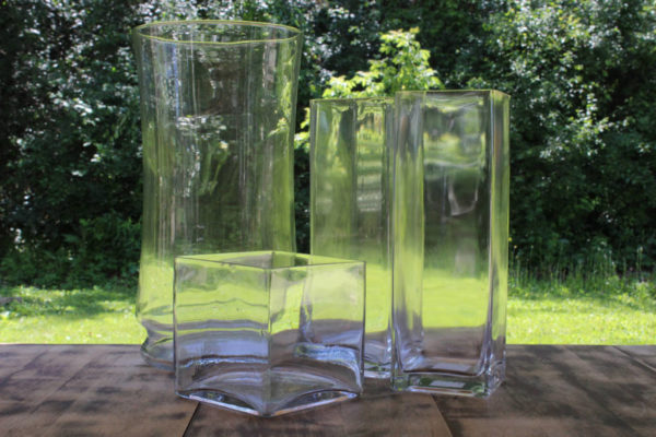 Clear Glass Vases -XL