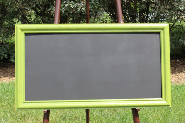 F62: Green Rectangular Chalkboard