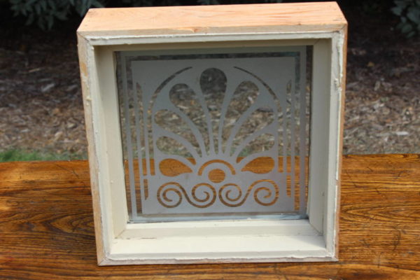 Etched Glass Window