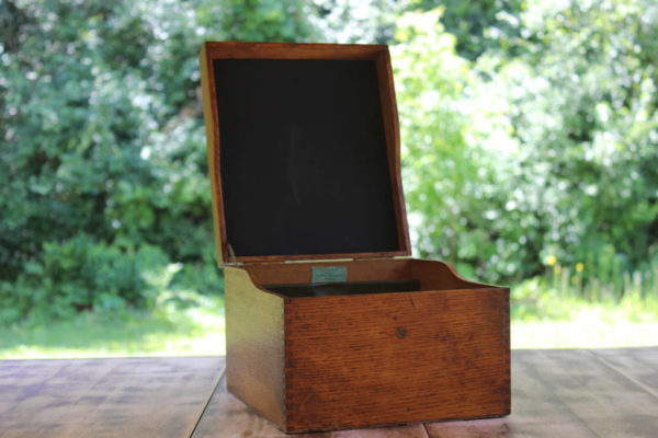 Wooden Box with Chalkboard