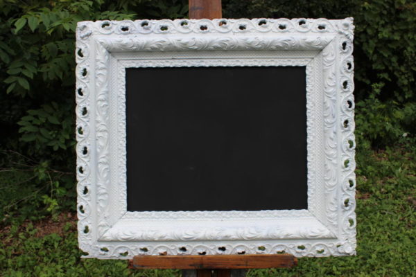 F12: White Ornate Chalkboard