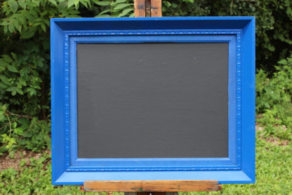 F33: Bright Blue Chalkboard