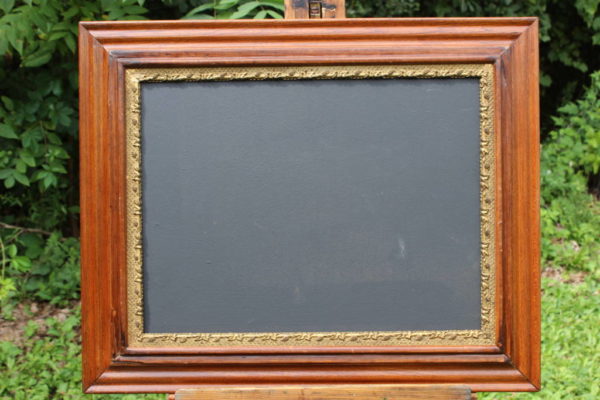 F23: Wood & Gold Trimmed Chalkboard