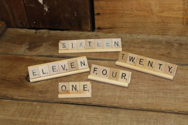 Scrabble Table Numbers