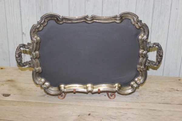 F72: Silver Footed Platter with Handles