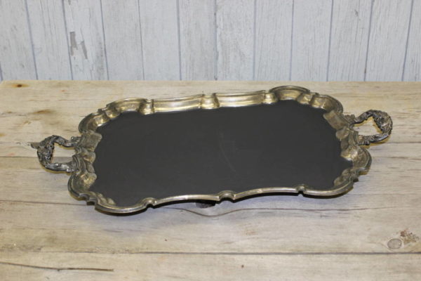 Silver Footed Platter with Handles