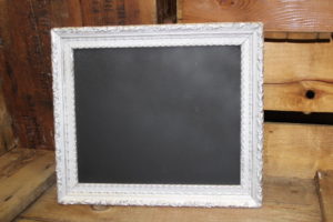 Ornate Silver Chalkboard-S