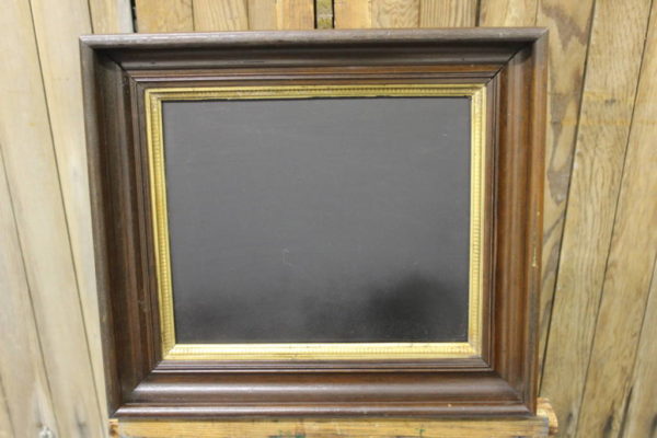 F77: Wood & Gold Gesso Chalkboard