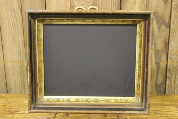 Wood & Gold Rectangular Chalkboard