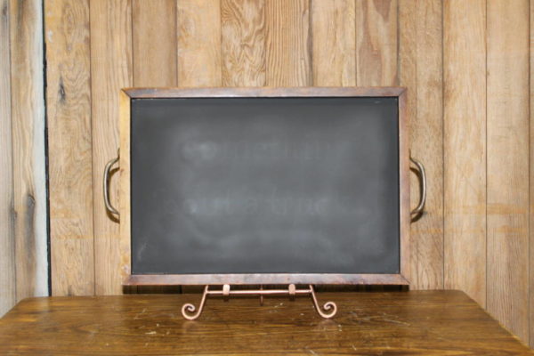F81: Wood Tray Chalkboard