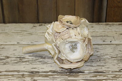 Ivory Fabric Bouquet