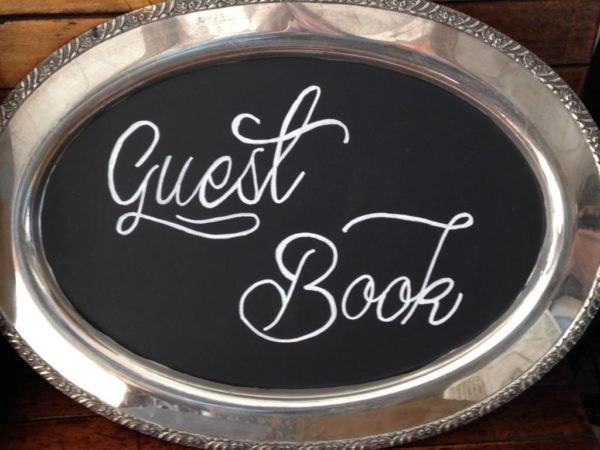 Guest Book Chalkboard