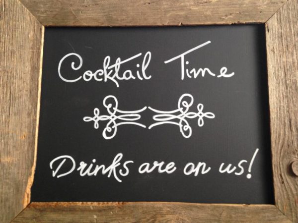 Cocktail Time Chalkboard