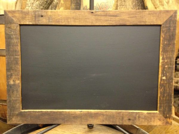 F213 A&B: Barn Wood Rectangular Chalkboard
