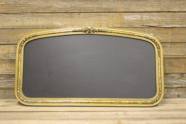 F176 Curved Top Gold Chalkboard