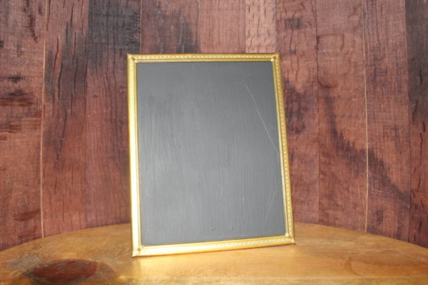 F277: Gold Simple Edged Metal Chalkboard
