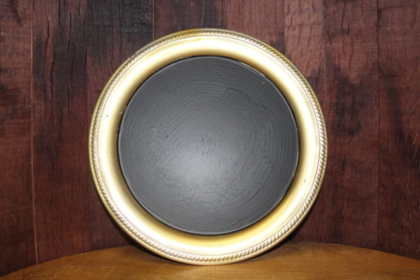 F311: Simple Round Gold Platter