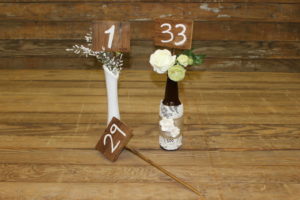 Wood Table Number Stakes
