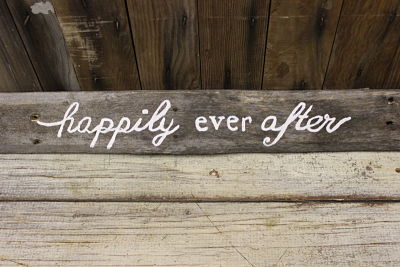 “Happily Ever After” Barn Wood Sign