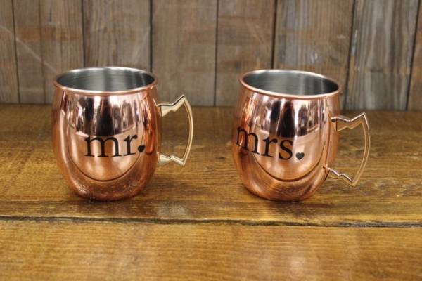 Mr & Mrs Copper Moscow Mule Cups