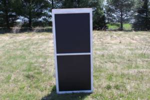 F207 A&B White Double Panel Chalkboard-XL