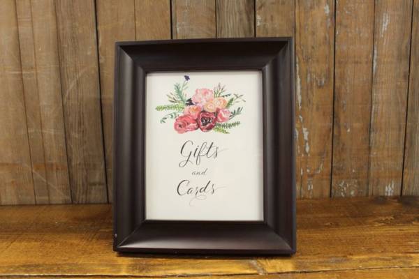 2: Rustic Floral Gifts & Cards Sign