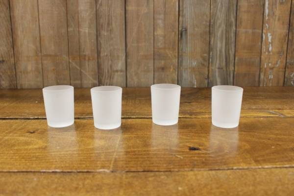 Assorted Frosted Glass Votives
