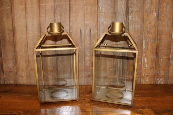 Golden Bronze Lanterns- Vintique Rental WI
