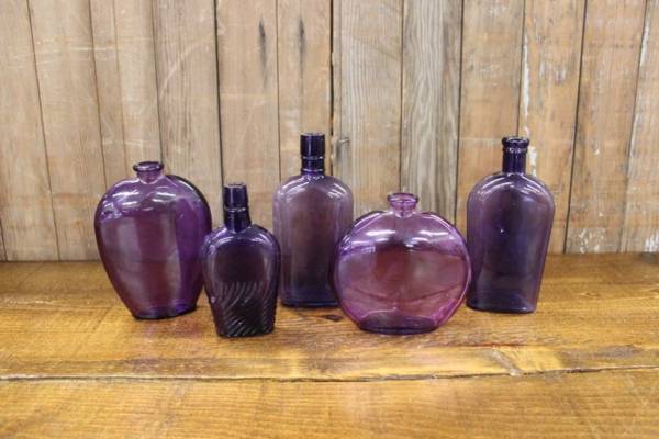 Assorted Purple Bottles-M Vintique Rental WI