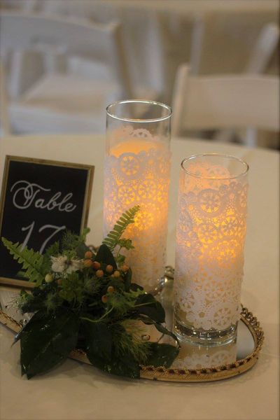Gold & Silver Chalkboard Table Numbers