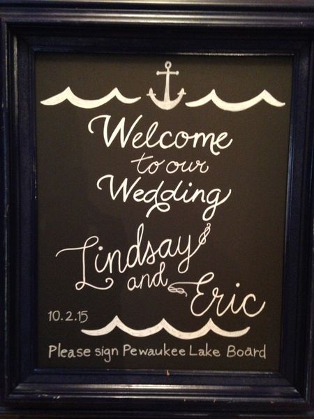F139: Navy Blue Thick Trimmed Chalkboard