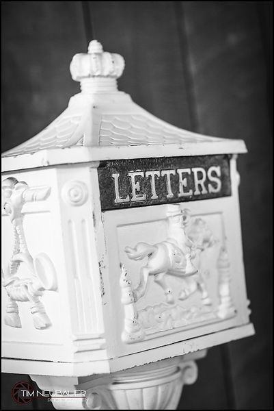 White Victorian Letter Box