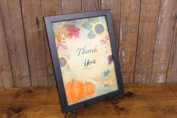 J58: Fall "Thank You" Sign