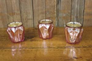 Pink Mercury Glass Votives