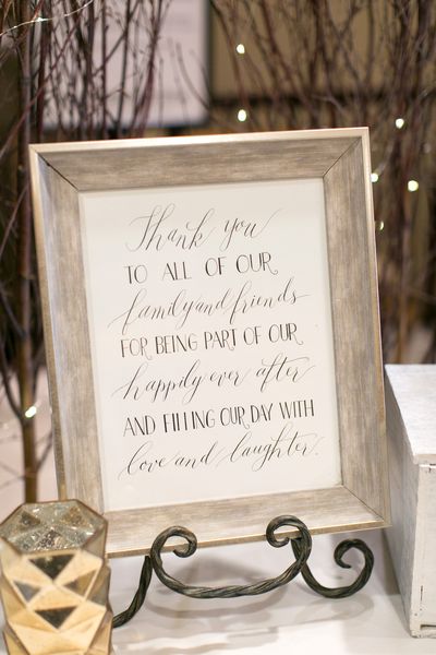 J13: Gray Thank you Quote Sign
