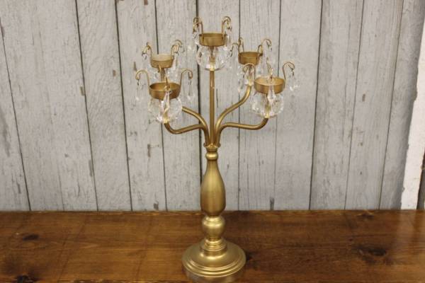 Gold & Crystal Candelabras