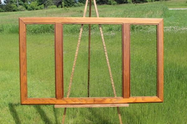 Natural 3-Section Chicken Wire Frame
