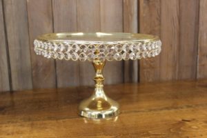 Gold & Crystal Cake Stand