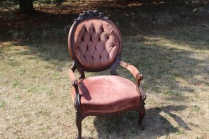 Worn Copper Victorian Chair