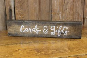 Cards & Gifts Wood Block