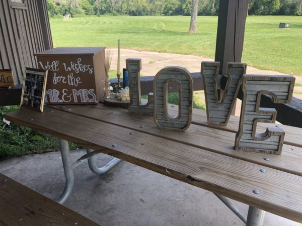 Galvanized & Wood LOVE Letters