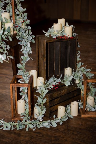 Crate and Lantern Display