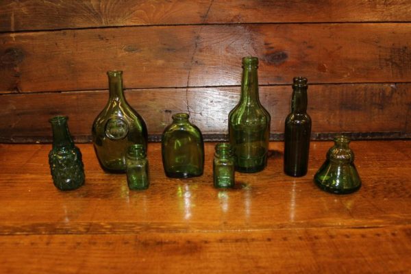 Assorted Green Bottles-S