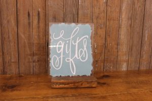 Blue Gifts Acrylic Sign