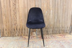 Contemporary Blue Velvet Chairs
